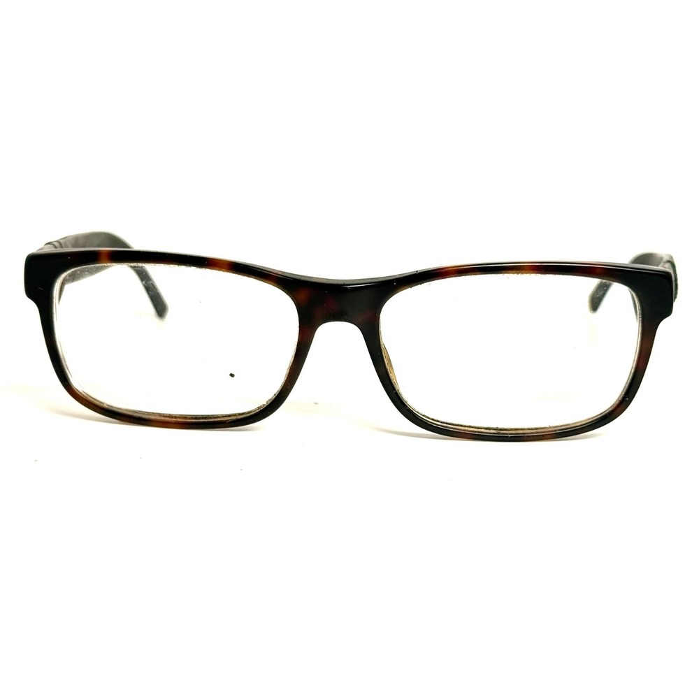 Gucci GG 1066 4UR Tortoise Rectangular Eyeglasses Frames Italy 54-16-145